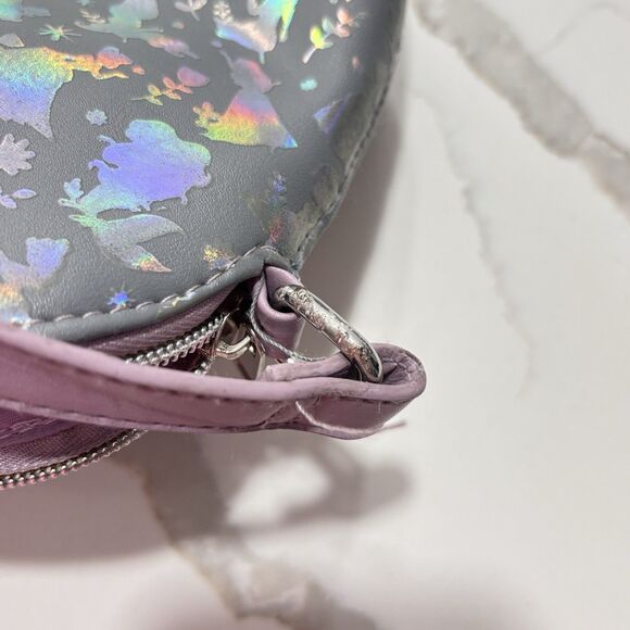Disney Princess Purple Lilac Iridescent Holographic Foil Crossbody Bag GUC - Picture 14 of 16